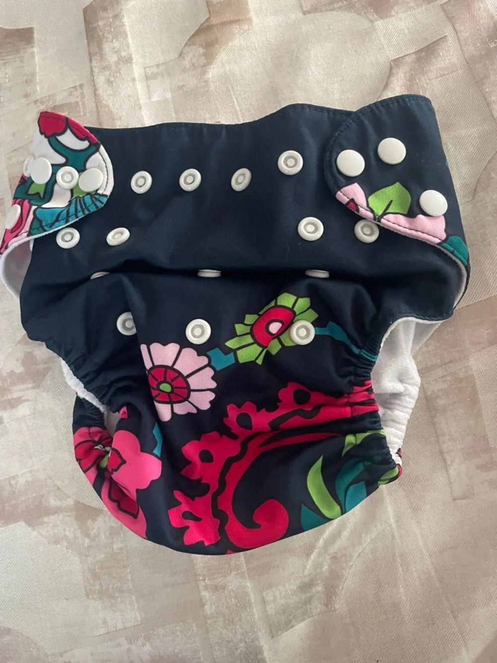 Cloth diapers  Grovia Babgoal, Pure Reusable  covers snaps adjustable floral